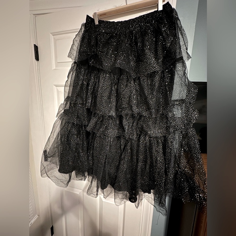 Black Sparkly Skirt
